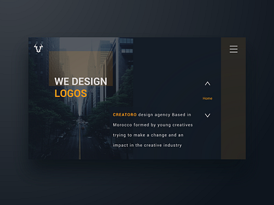 Creatoro landing page app design graphicdesign minimal typography ui ux web