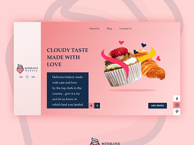 Withlove bakery design graphicdesign ui ux web