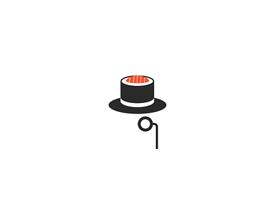Sushi Gentelman design graphicdesign icon logo minimal vector