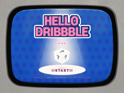 Hello Dribbble hello hello dribbble illustration illustration design player screen start