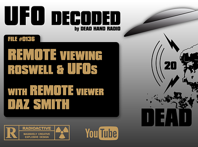 UFO Decoded / Dead Hand Radio UI Design andrew hall branding design graphic design logo logo deisgn ui vector