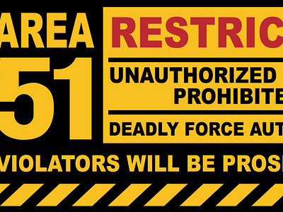 Area 51 Restricted Area Web Banner