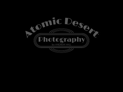 Atomic Desert Photography Logo Design andrew hall branding design graphic design logo logo deisgn vector