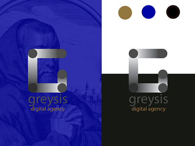 Logo for the digital company brand identity branding digital company illustration logo marketing ui