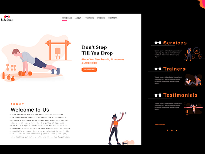 Fitness Landing Page