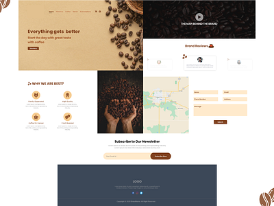 Coffee to go!! branding coffee design landing page ui website