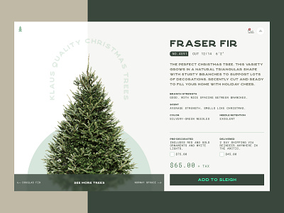 Christmas Tree Website christmas holidays product page santa scandinavian tree web design