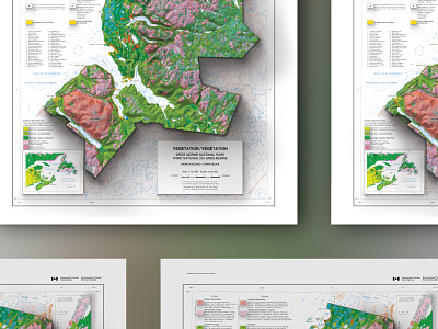 3D Relief Map - Gros Morne National Park Canada 3d canada map national park outdoors poster relief topography
