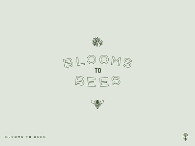 Blooms to Bees | Logo Lockup