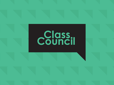 Class Council Logo class class council college council dialogue green school text text bubble thought bubble triangle university