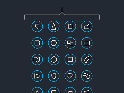 NASA Infographic arbitrary blue flat icon icons line modern nasa simple space symbols technology