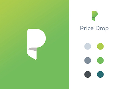 Price Drop logo app branding concept ecommerce gradient logo mobile payment price simple ux