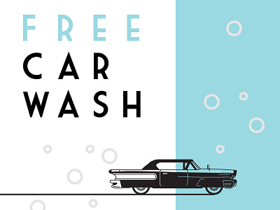 Vintage Car Wash automobile bubbles car car wash flat overlay road vintage