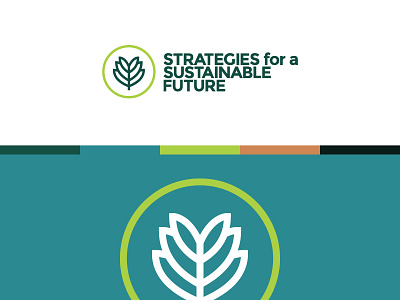 Strategies for a Sustainable Future logo brand consultancy environmental icon identity leaf logo nature organic plant strategies
