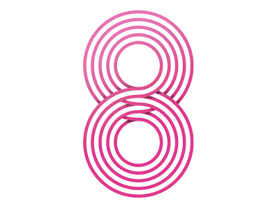 36Days of Type — 8 36daysoftype 8 alphabet eight infinity lettering magenta typography
