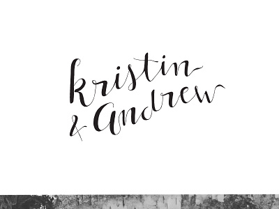Wedding Script birch cursive hand drawn lettering rustic script typography wedding