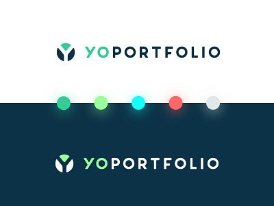 Yo Portfolio - logo brand brand board bright colors financial fun icon logo pastel stocks
