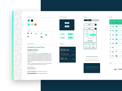 Yo Portfolio - Element Collage element collage financial interface mood board stocks ui web design