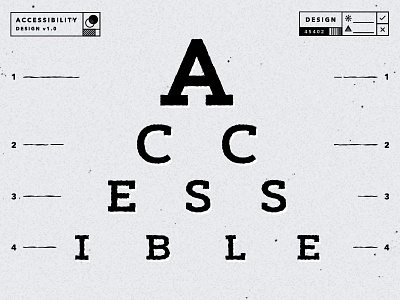 Accessible By Design - Article accessibility accessible article color contrast illustration subtle grunge web design