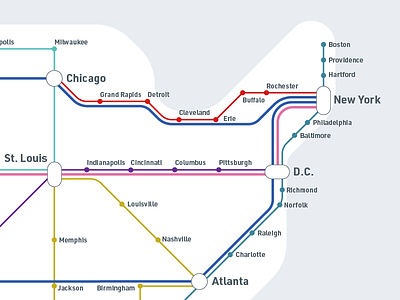 Hyperloop Map - Work In Progress by Andrew Spencer on Dribbble