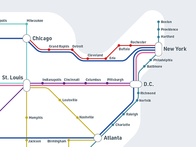 Hyperloop Map - Work In Progress abstraction data visualization hyperloop hypothetical map subway transportation