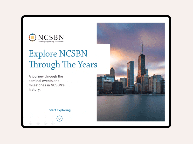 NCSBN Timeline - Homepage Animation