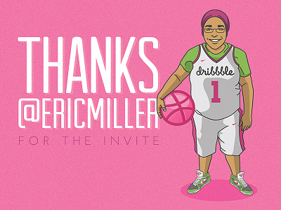 Eric Miller RULES bball dribbble player sneakers thanks uniform