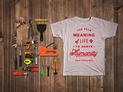 Habitat For Humanity Shirt charity community service construction habitat for humanity quote red ventures script tools typography