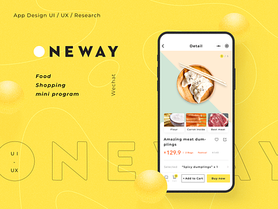 Food shopping wechat mini program app cart design detail food interface mobie shopping ui ux