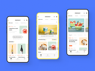 Food shopping wechat mini program app design food homepage interaction interface mini mobie program snack ui wechat wine
