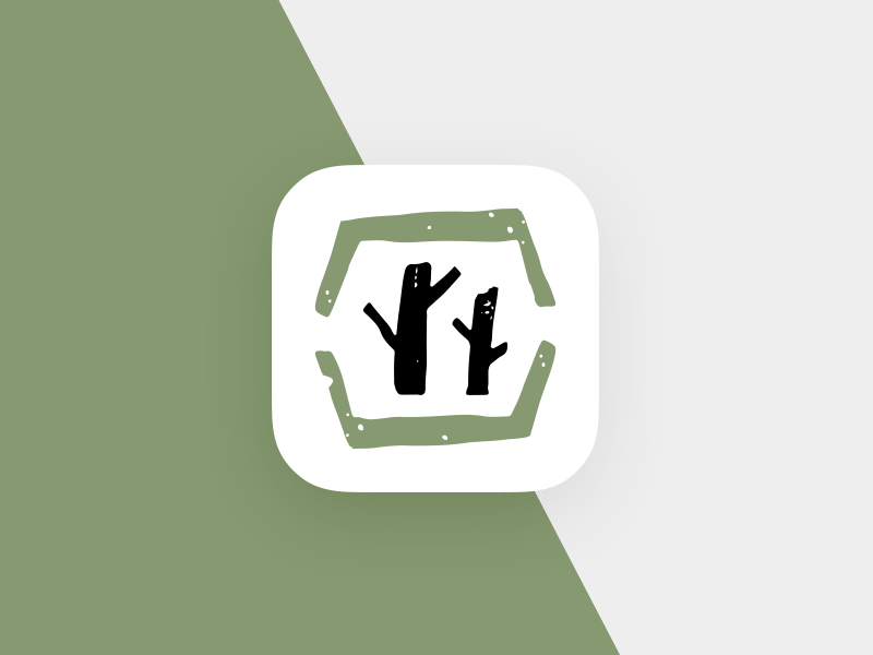 Light cafe app Icon green plant nature icon app cafe light
