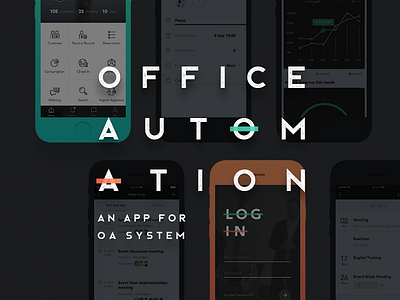 OA & CRM App Design for Cago app automation design gradient interface ios oa office system ui