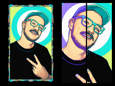 Portrait #1 8bit debut design illustration pixel art portrait art retro