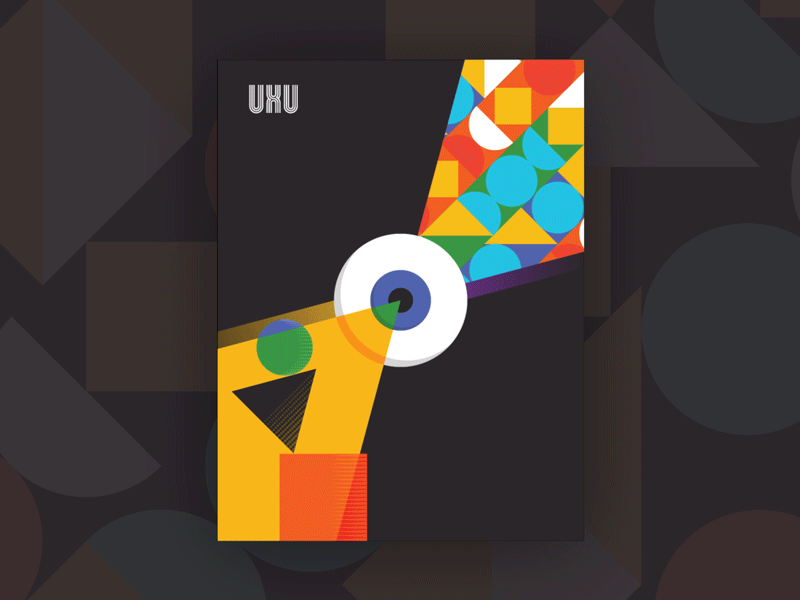 UXU art event branding googie graphic design motion poster print ux