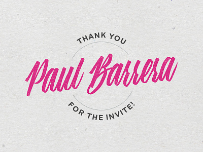 Thanks for the invite, Paul! brushpen calligraphy crayola crayoligraphy debut markers thanks