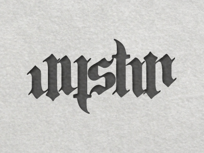 Justin Ambigram Without Dots