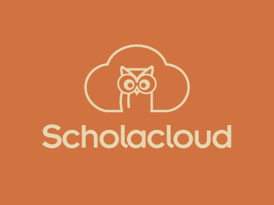 Scholacloud cloud identity logo owl school