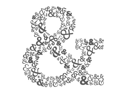 Ampersand amp ampersand pattern type typography