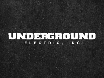 Underground Electric Logo brand electric electrical identity logo logotype underground