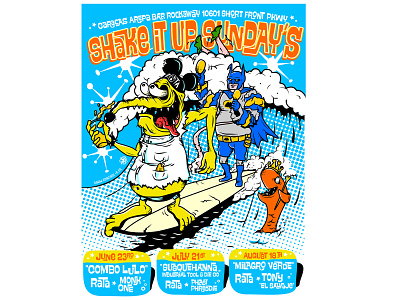 Flyer Shake it up sunday´s flyer rata surf art