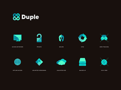 Duple logo & icons
