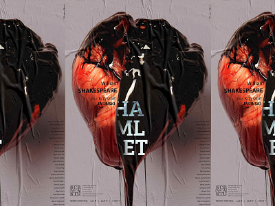 Hamlet - Theatre Poster graphic graphic design graphic art poster poster art typography