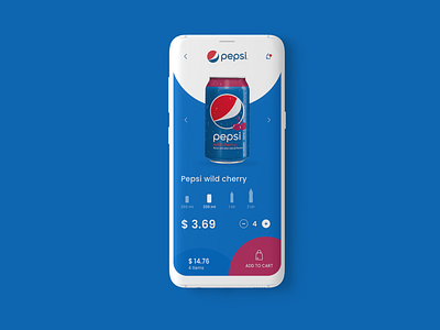 Pepsi App UI Design Concept