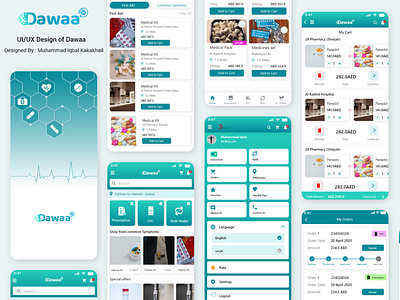 UI UX Design of dawaa