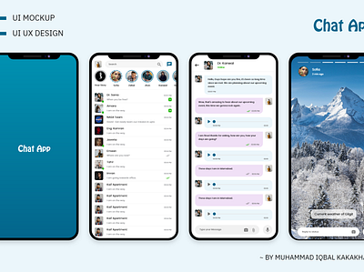 Chatting App android app app interaction design mobile ui mockup ui ui ux uidesign ux webdesign