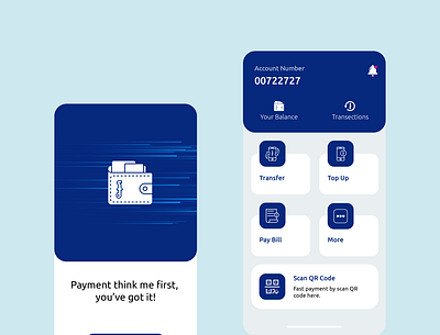 Payment wallet bank app banking payment ui design wallet