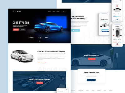 Automobile - Homepage automobile brand car design homepage ui ux website