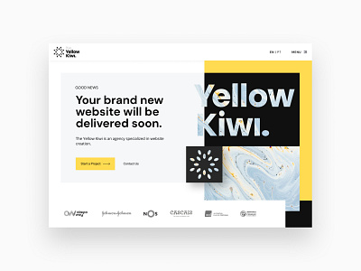 Hero Section Agency brand branding design hero hero section logo typography ui ux