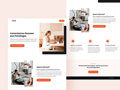 Psicologo Landing Page brand branding clean design ui