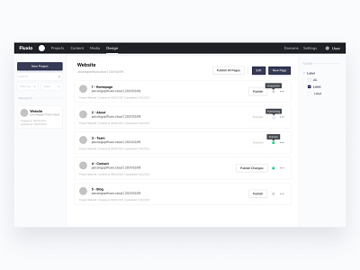 Project Page UX Concept